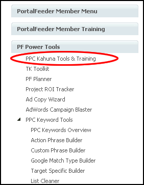 Portal Feeder - PPC Kahuna Training Program